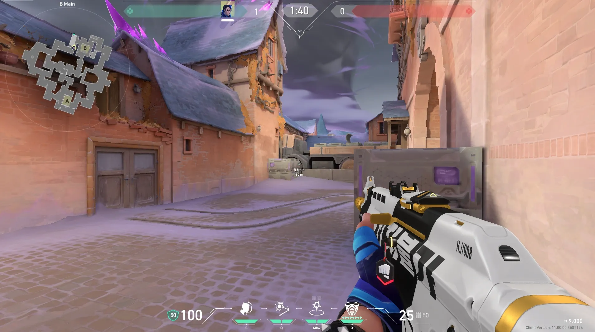 Yoru Gatecrash on Corrode Attack Site B — step 2 of 5: Aim — line up the shot