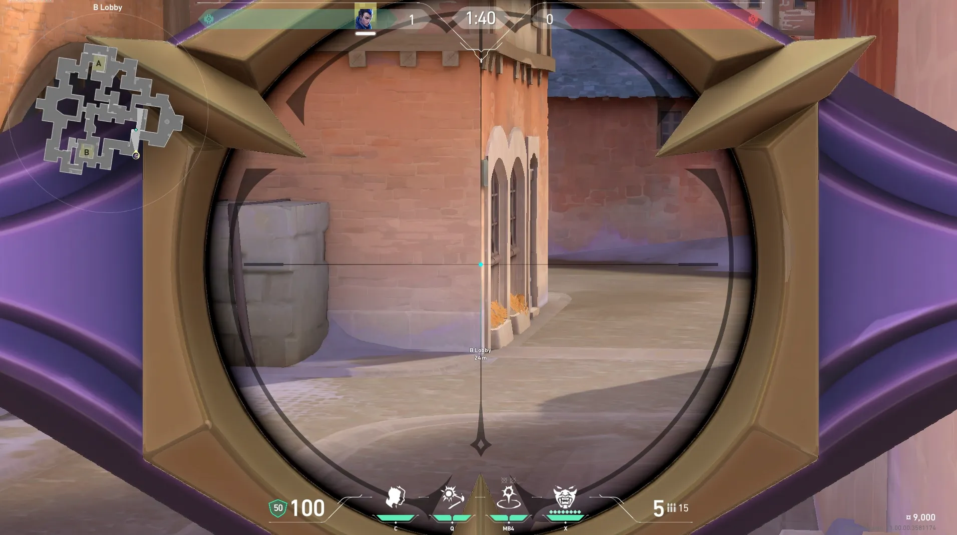 Yoru Gatecrash on Corrode Attack Mid — step 3 of 4: Aim — line up the shot