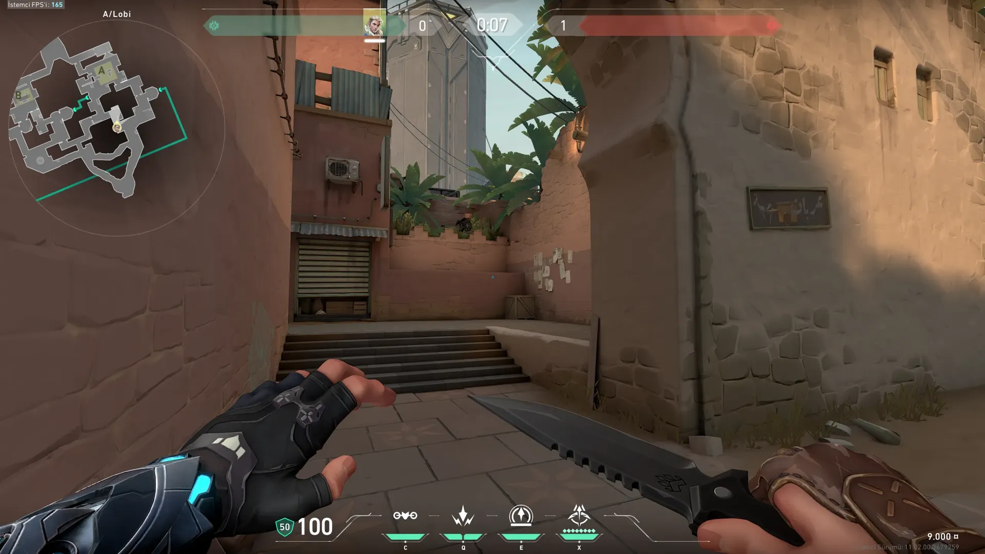Sova Shock Bolt on Bind Attack Site A — step 1 of 5: Position — where to stand