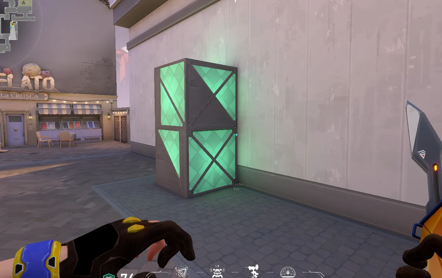Killjoy Nanoswarm on Ascent Attack Site A — step 1 of 4: Position — where to stand