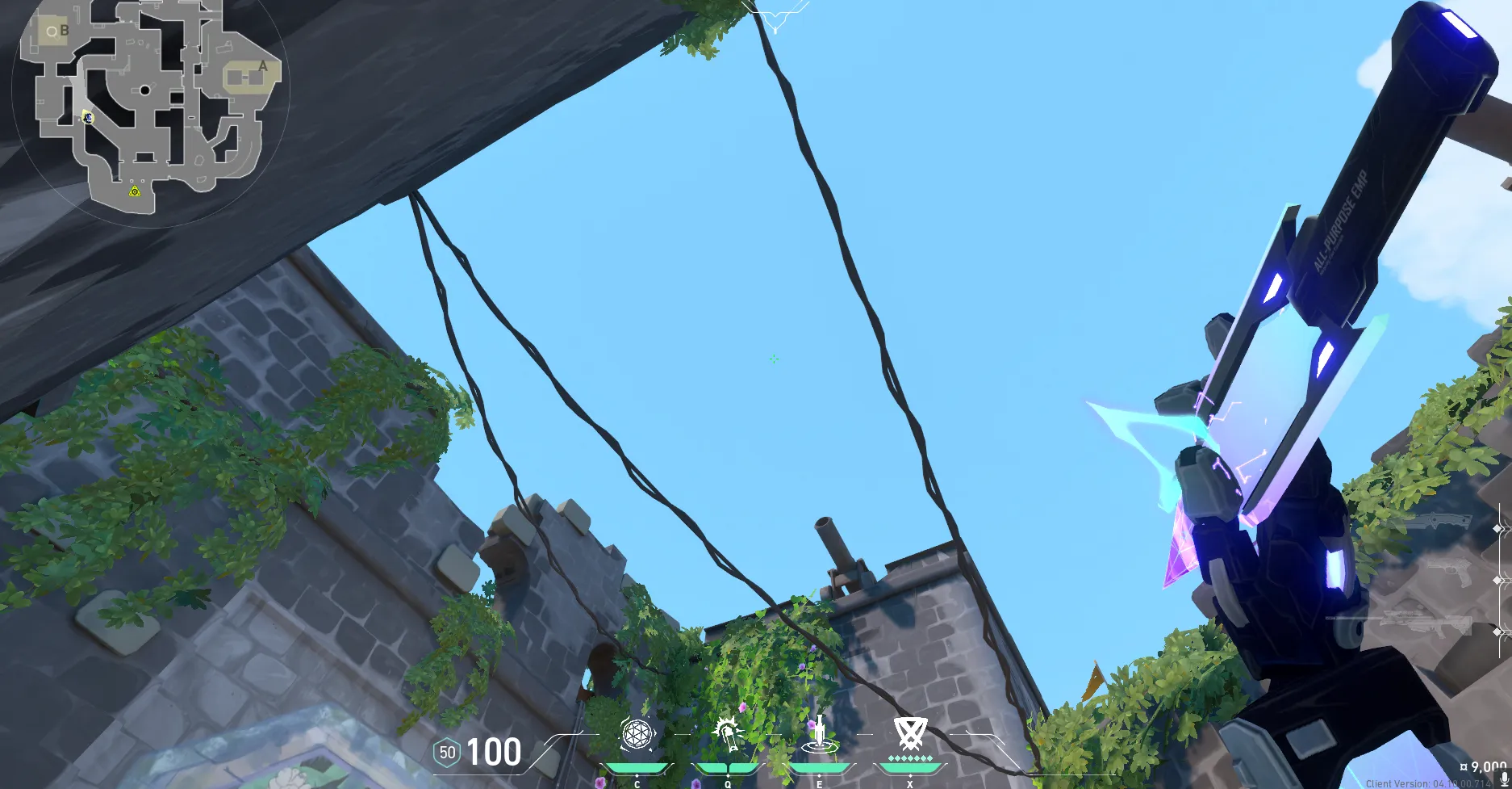 KAY/O Zero_Point on Breeze Attack Site B — step 3 of 4: Aim — line up the shot