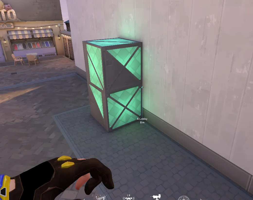 Killjoy Nanoswarm on Ascent Attack Site A — step 1 of 4: Position — where to stand