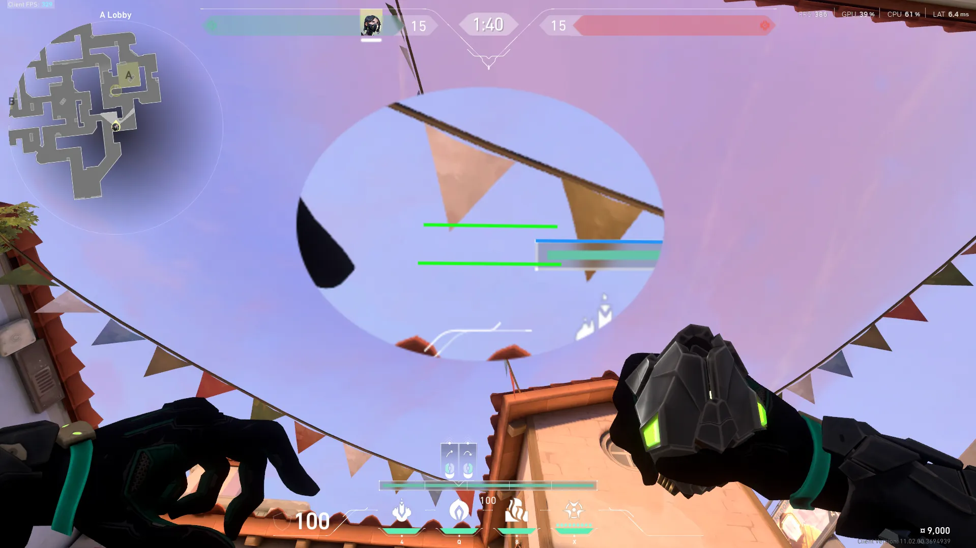 Viper Poison Cloud on Sunset Attack Site A — step 3 of 6: Aim — line up the shot