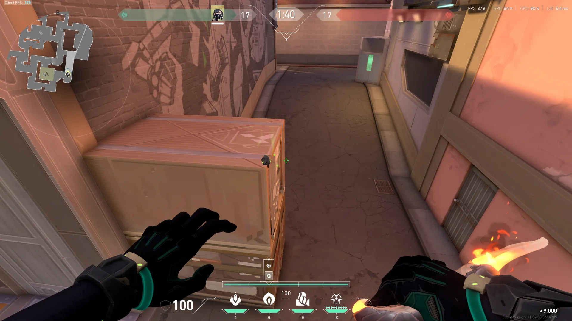 Viper Poison Cloud on Sunset Attack Site A — step 4 of 6: Aim — line up the shot