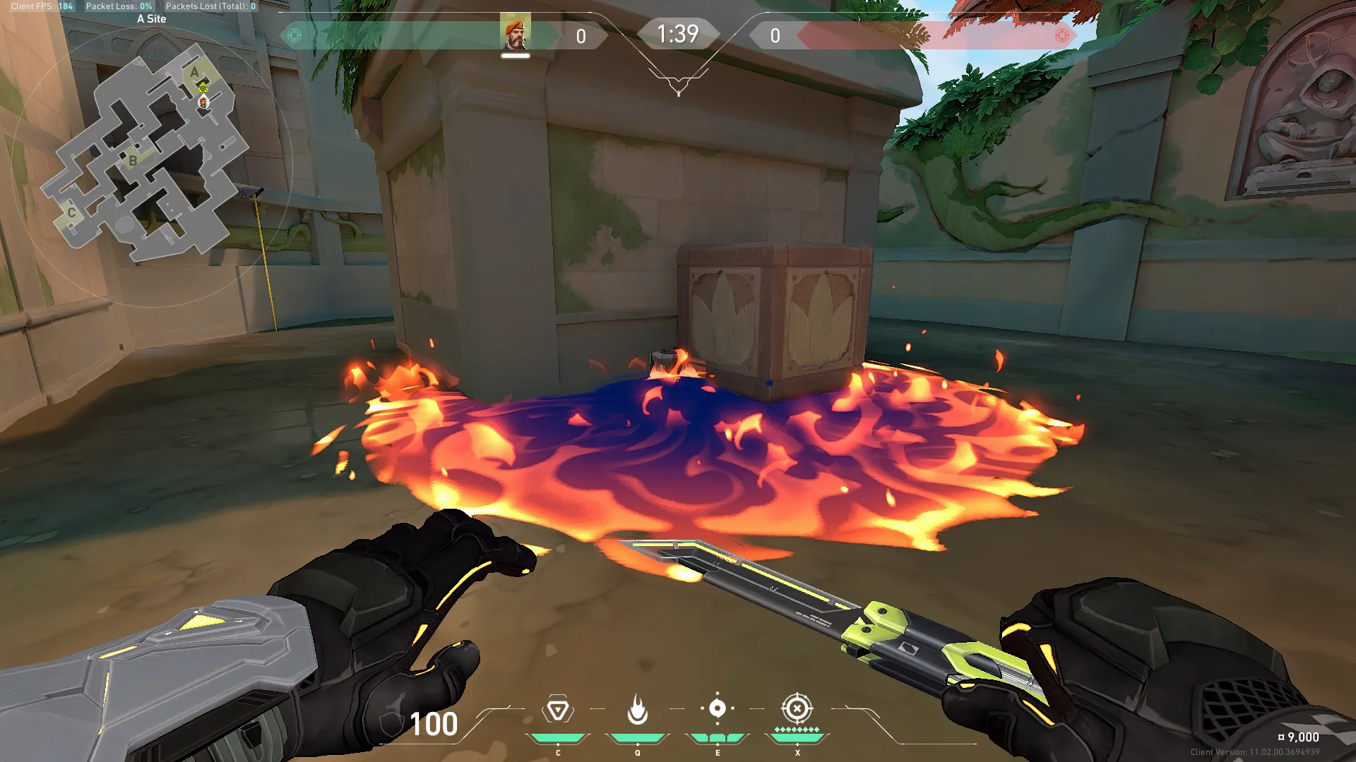 Brimstone Incendiary on Lotus Attack Site A — step 3 of 3: Result