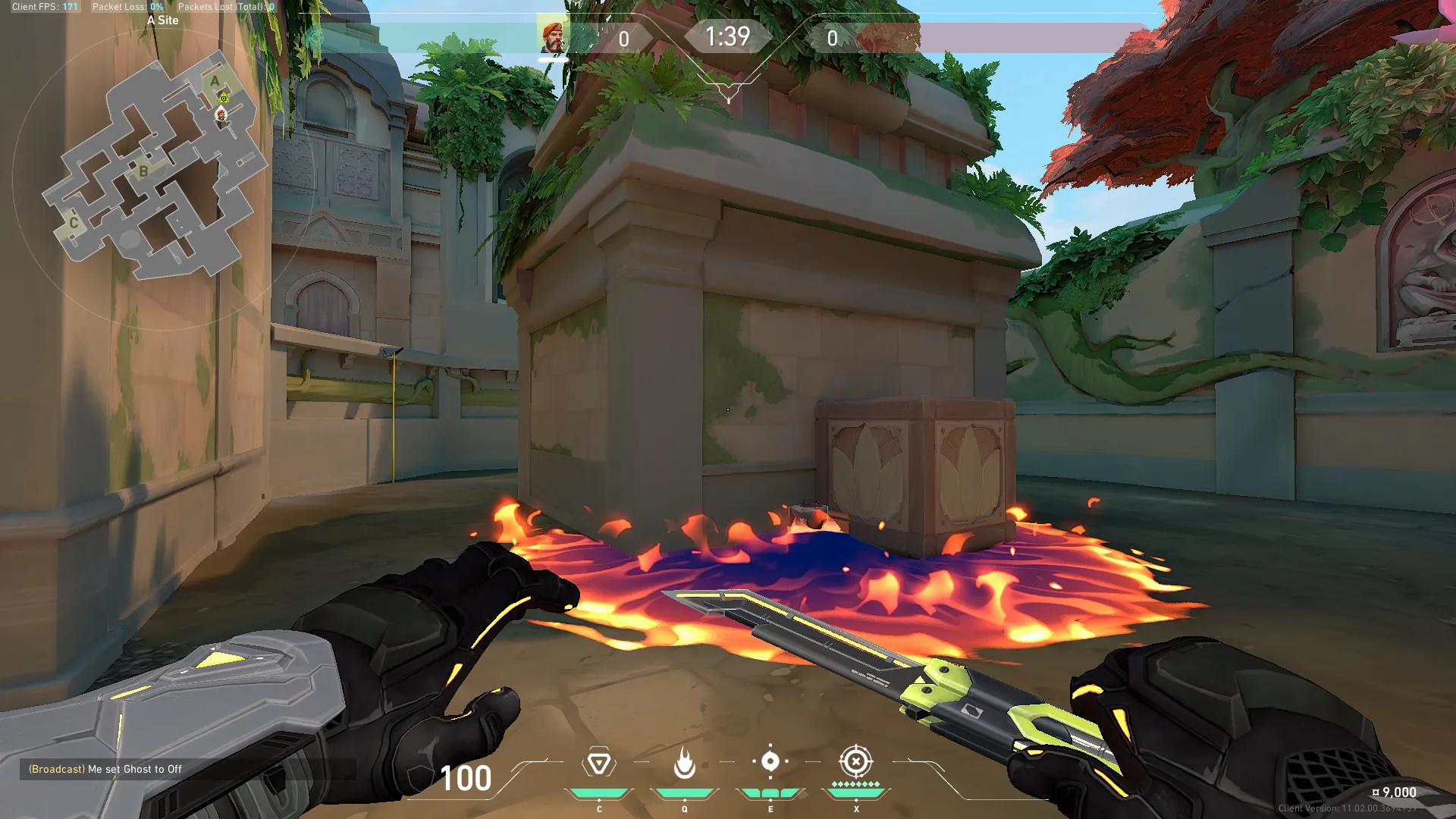 Brimstone Incendiary on Lotus Defense Site A — step 3 of 3: Result