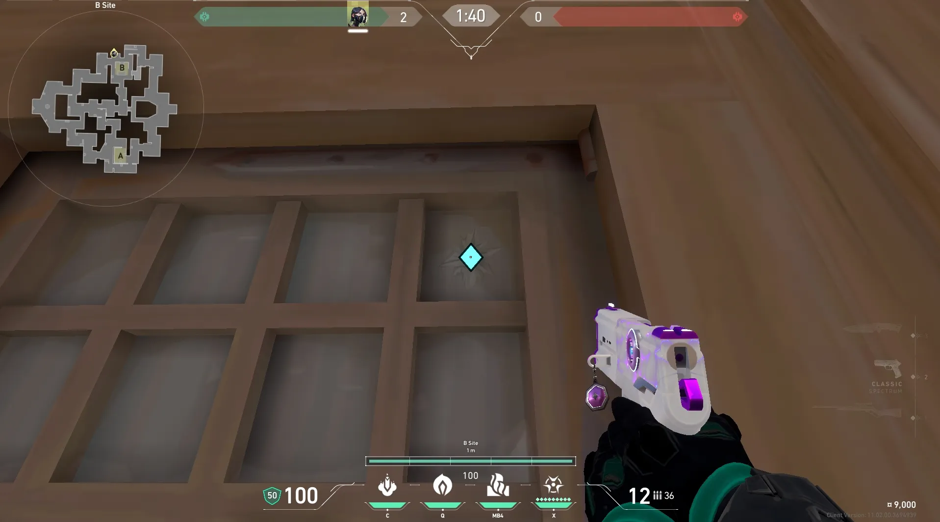 Viper Toxic Screen on Corrode Attack Mid — step 2 of 10: Aim — line up the shot