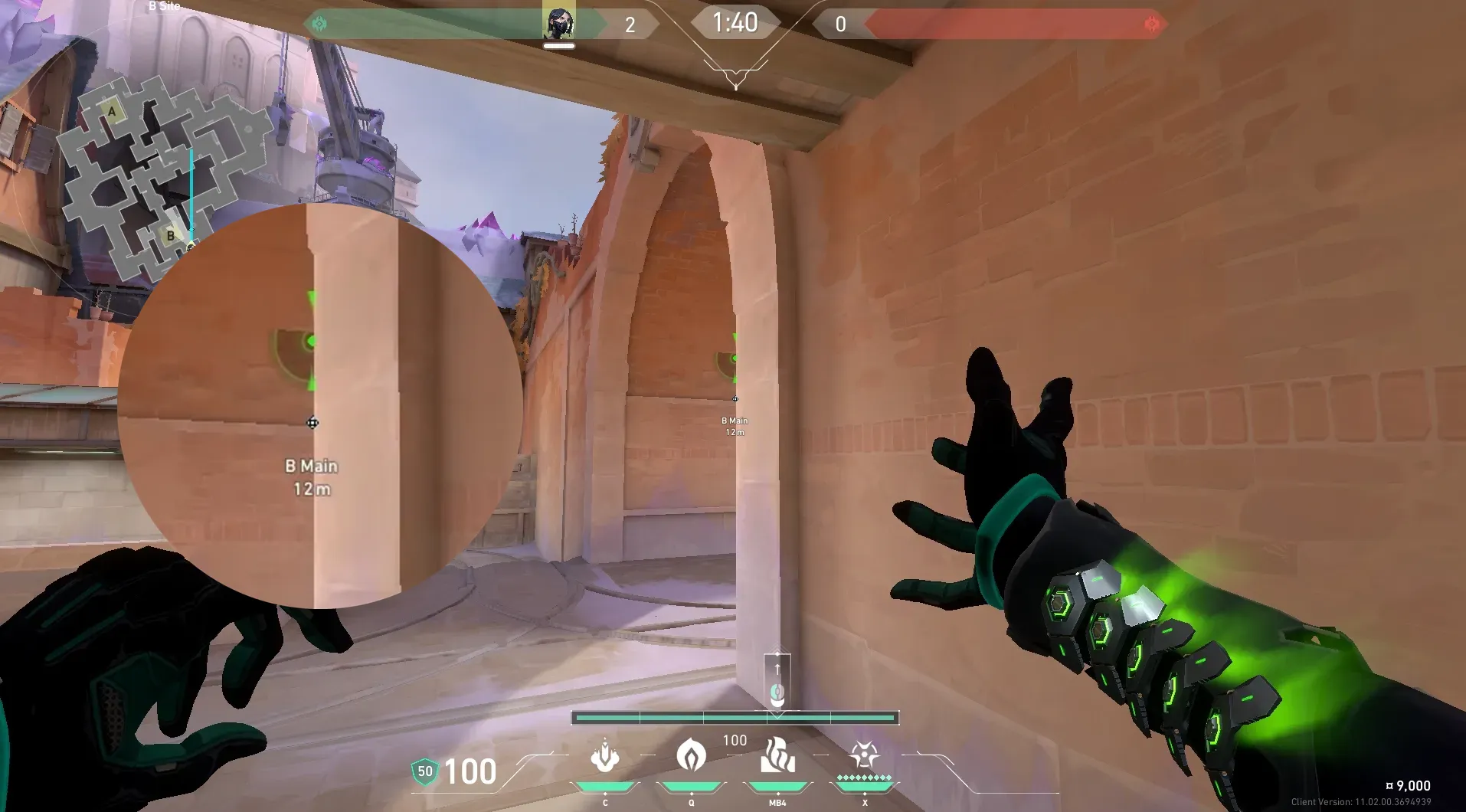 Viper Toxic Screen on Corrode Attack Mid — step 3 of 10: Aim — line up the shot