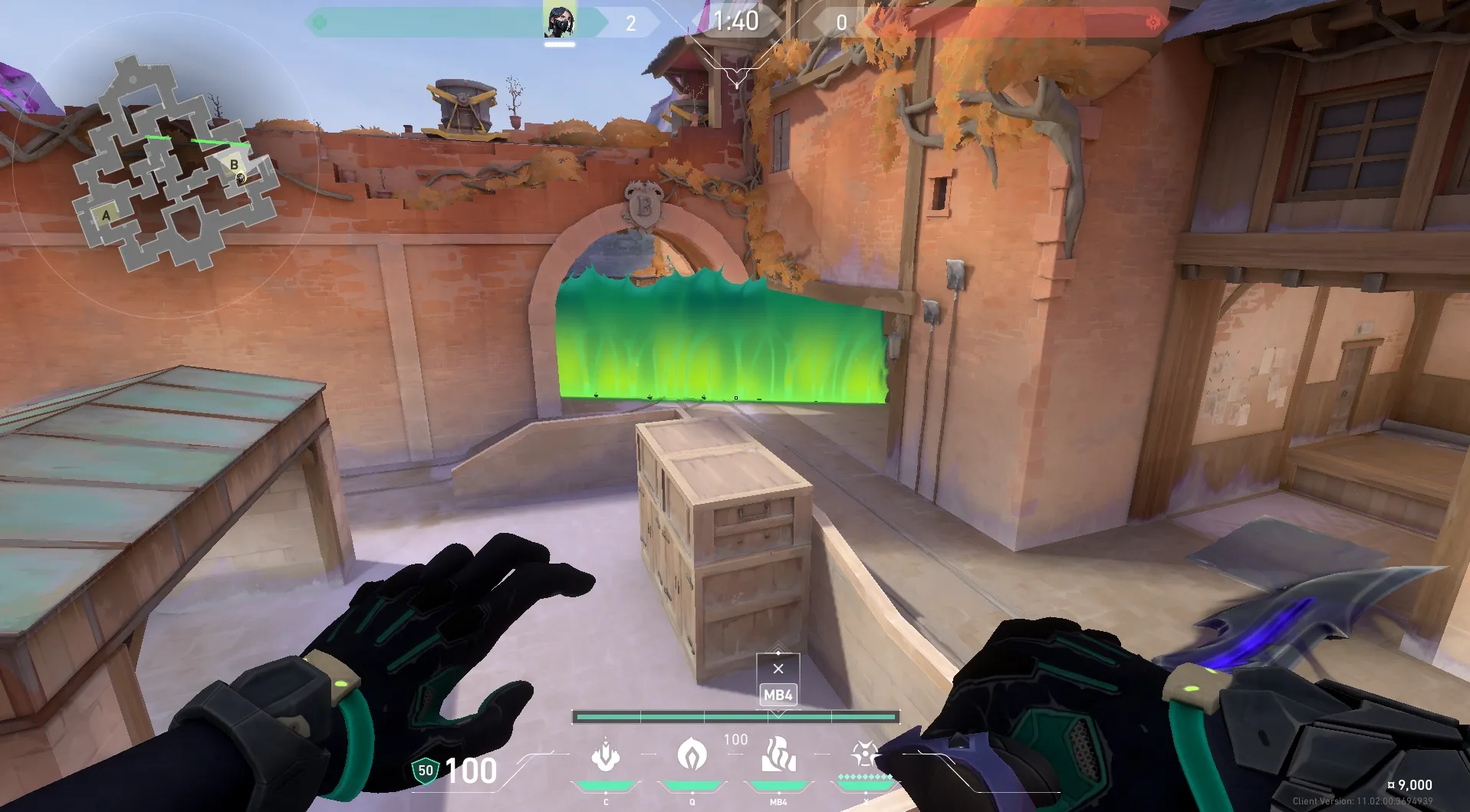 Viper Toxic Screen on Corrode Attack Mid — step 6 of 10: Aim — line up the shot
