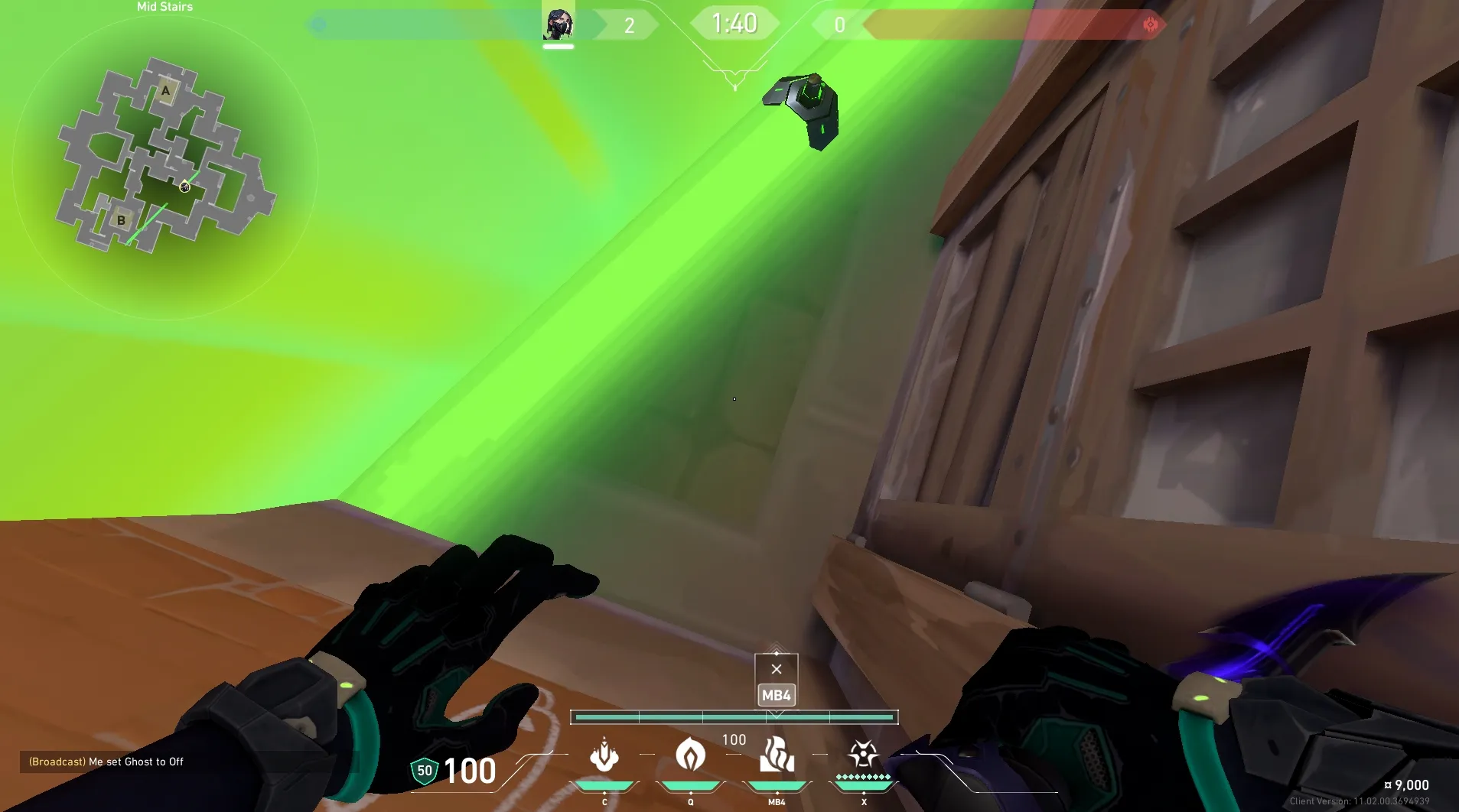 Viper Toxic Screen on Corrode Attack Mid — step 7 of 10: Aim — line up the shot