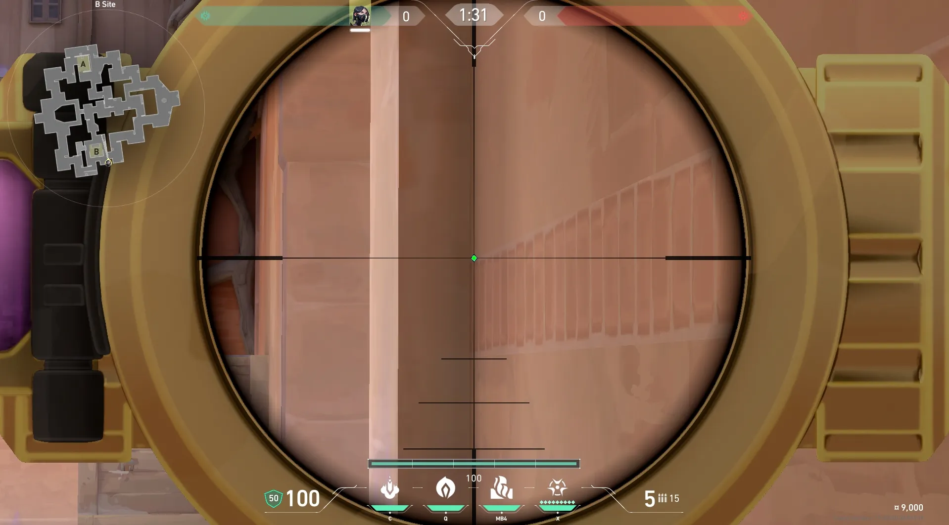 Viper Toxic Screen on Corrode Attack Mid — step 4 of 8: Aim — line up the shot