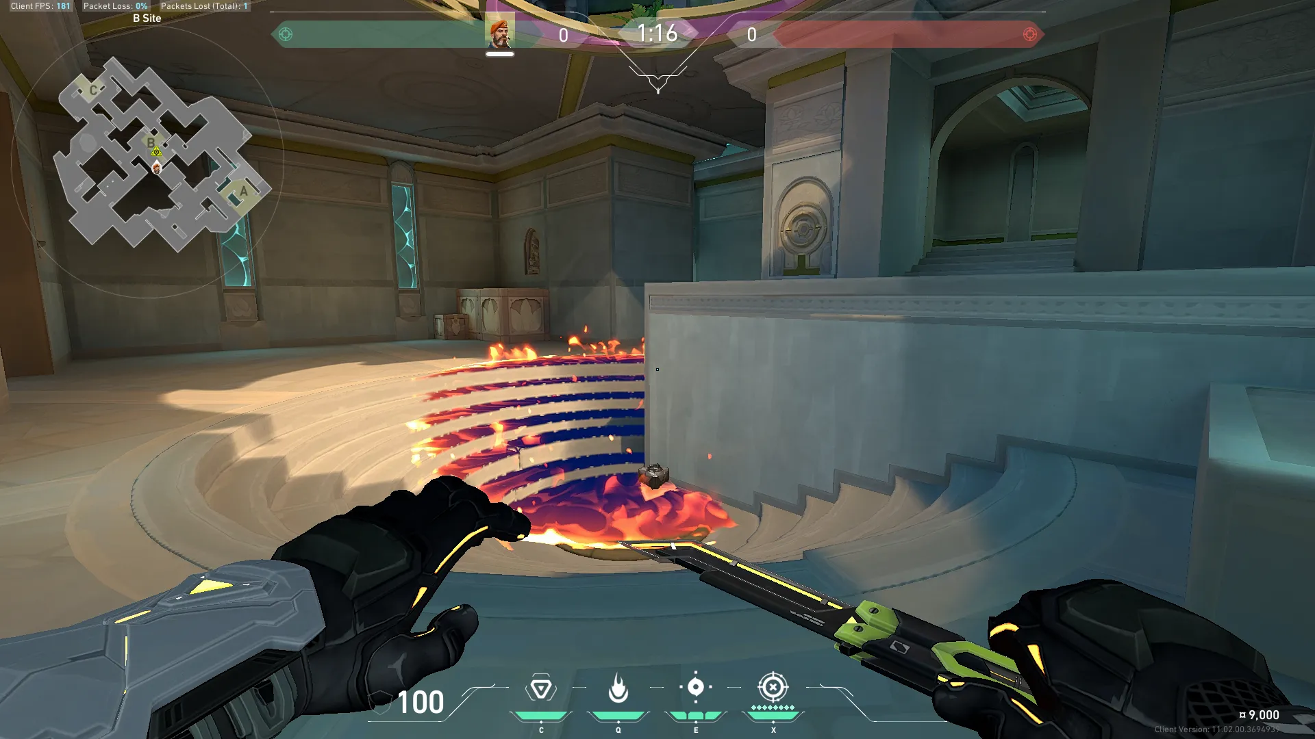 Brimstone Incendiary on Lotus Attack Site B — step 3 of 3: Result