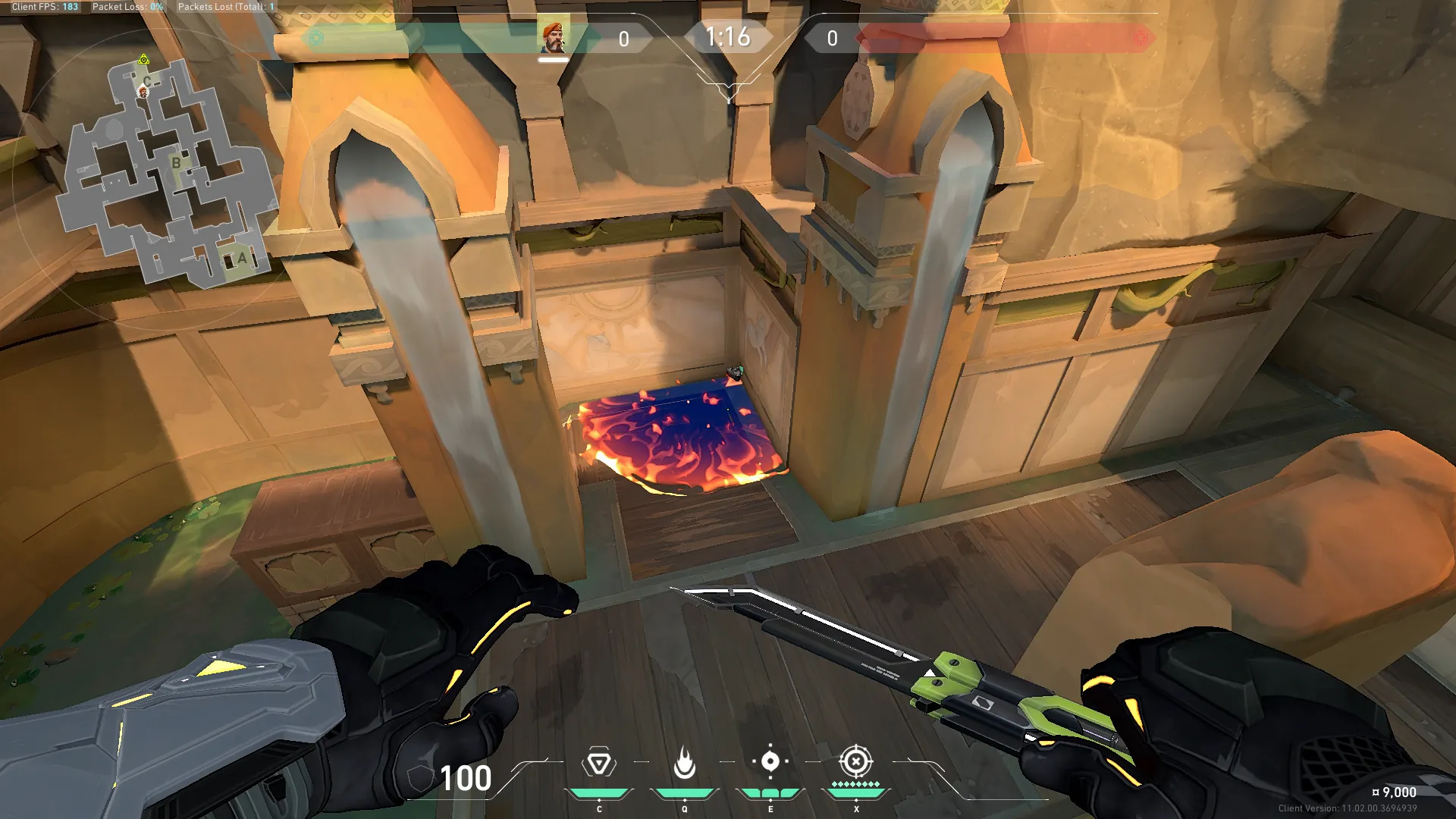 Brimstone Incendiary on Lotus Attack Site C — step 3 of 3: Result