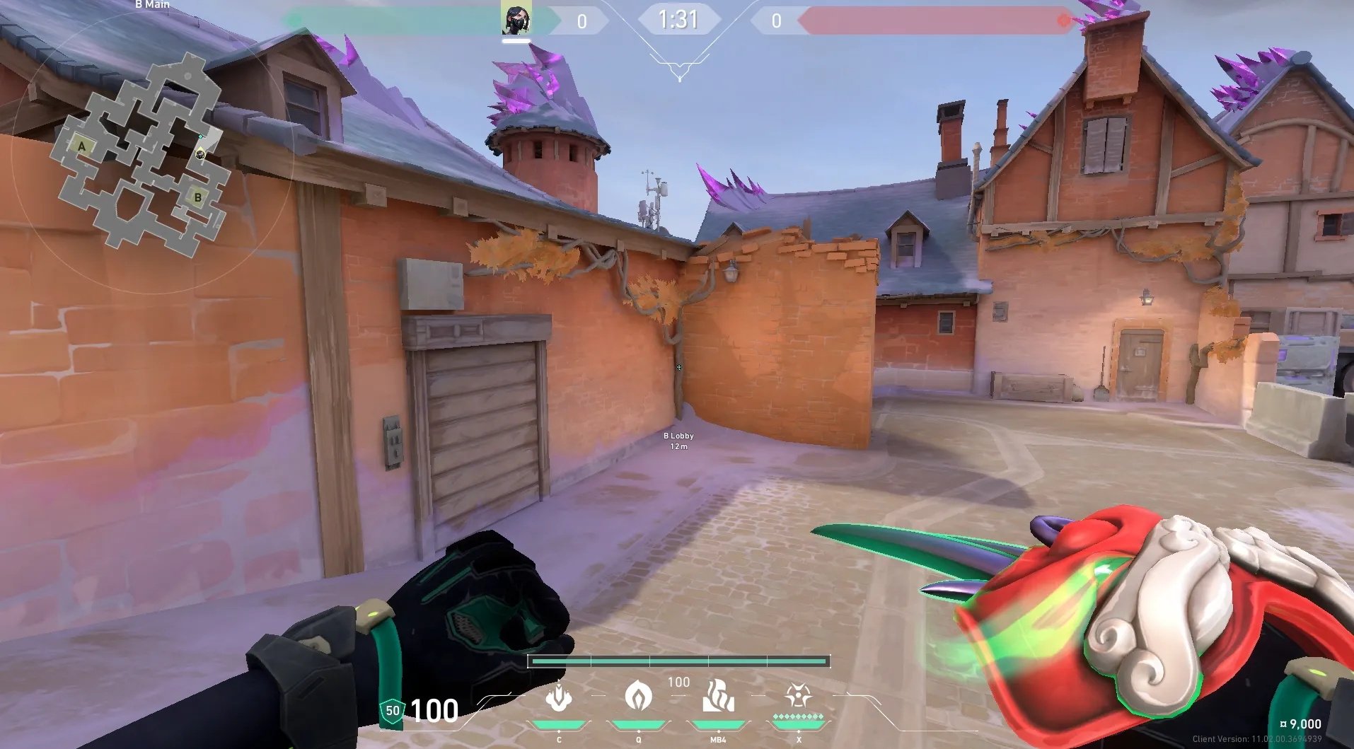 Viper Toxic Screen on Corrode Attack Site B — step 1 of 5: Position — where to stand