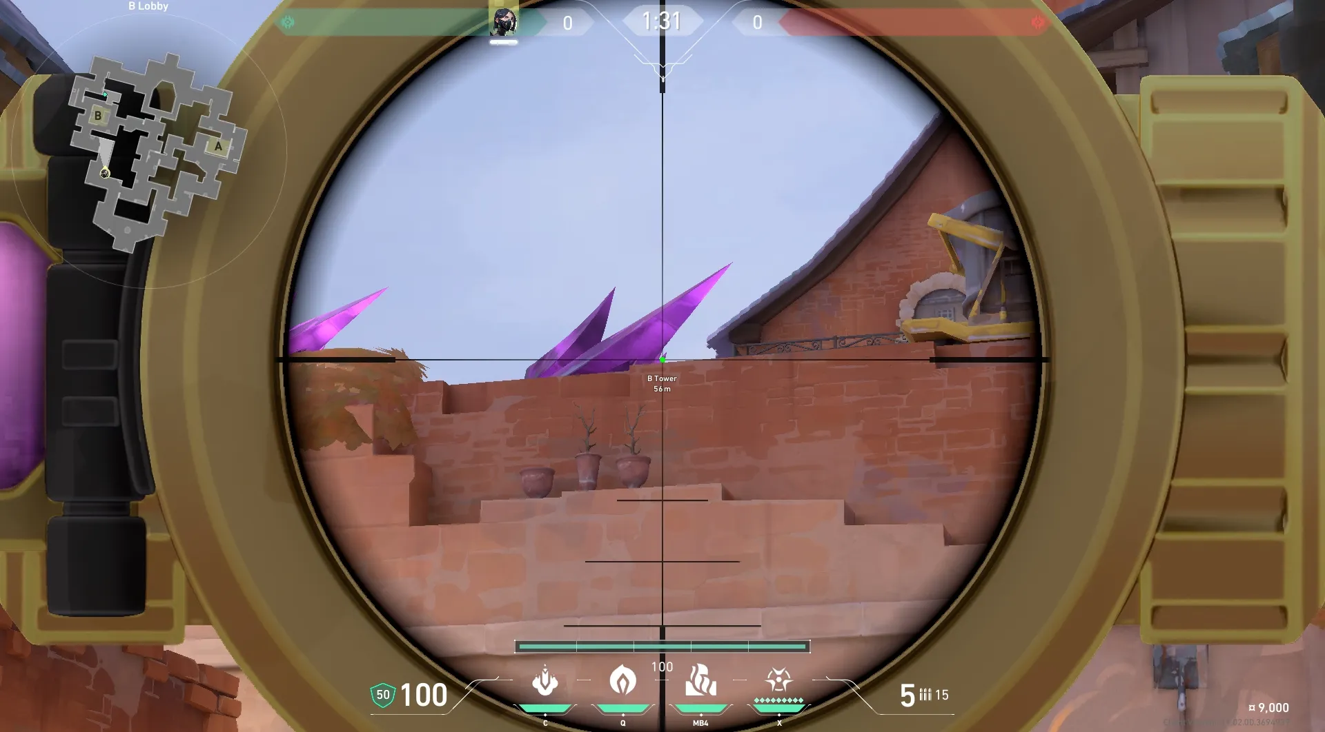 Viper Toxic Screen on Corrode Attack Site B — step 3 of 5: Aim — line up the shot