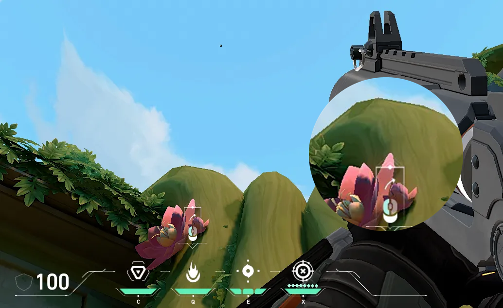 Brimstone Incendiary on Lotus Attack Site B — step 2 of 3: Aim — line up the shot