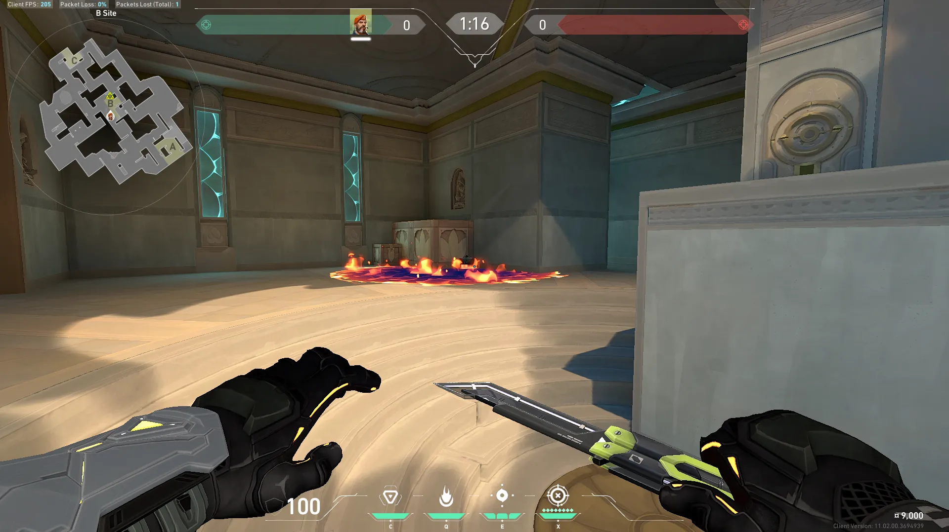 Brimstone Incendiary on Lotus Attack Site B — step 3 of 3: Result