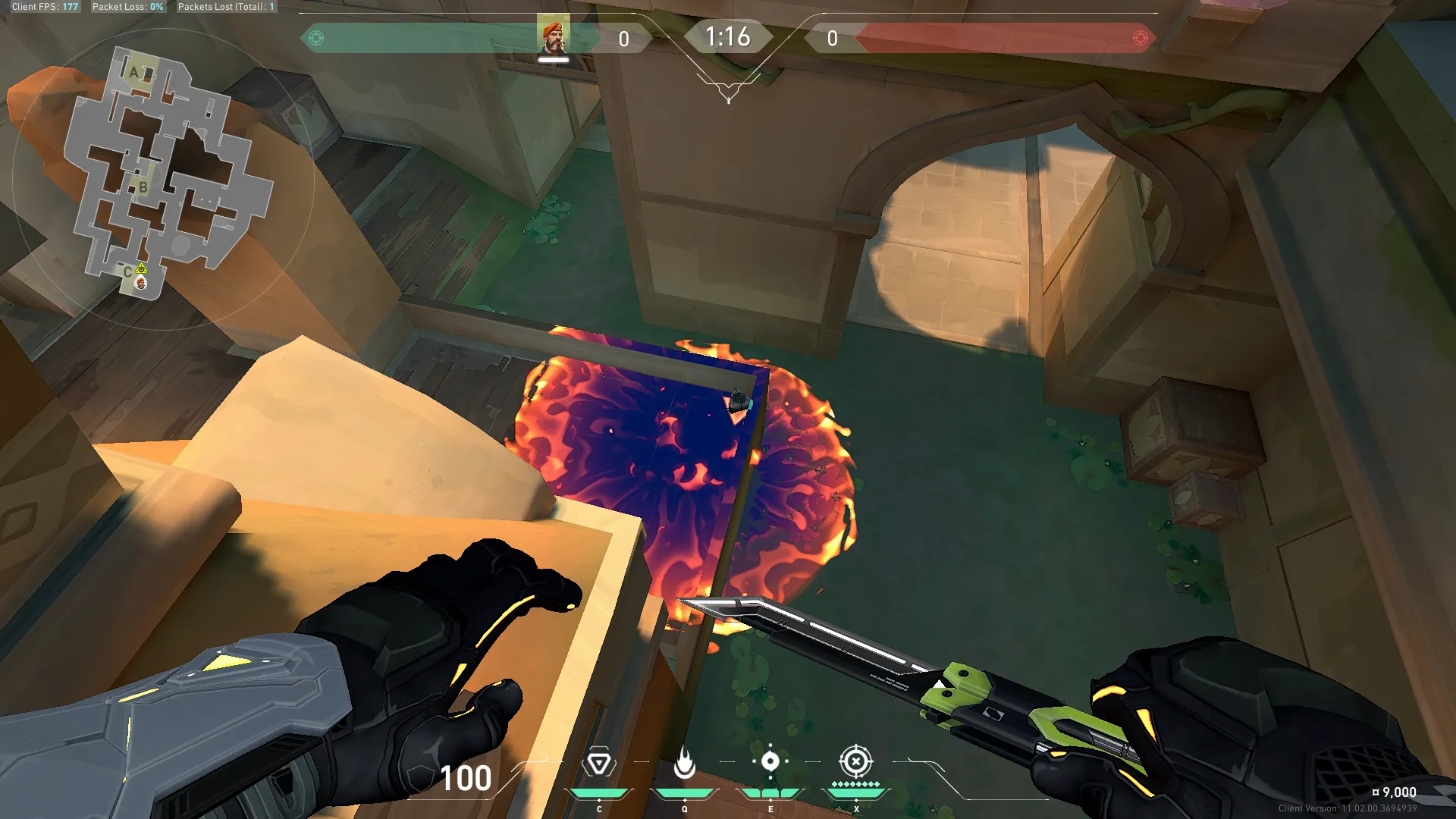 Brimstone Incendiary on Lotus Attack Site C — step 3 of 3: Result