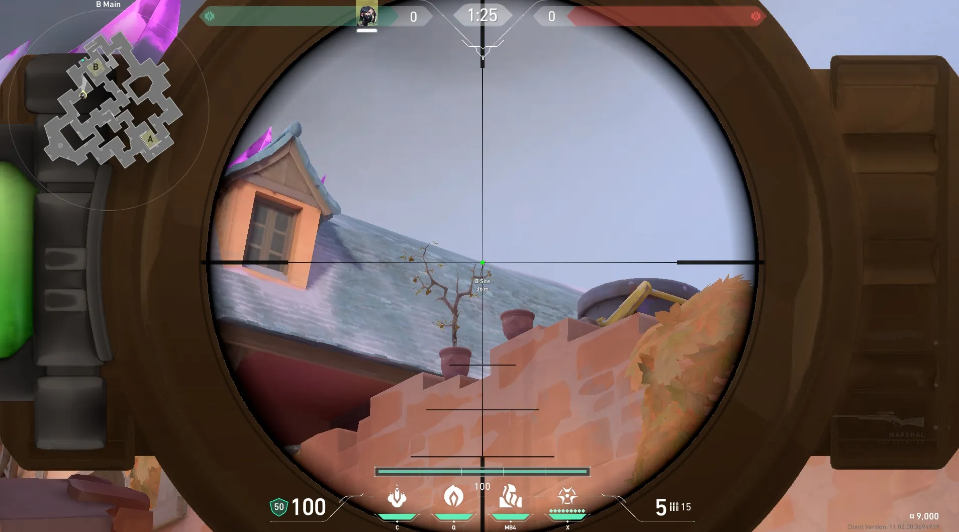 Viper Snake Bite on Corrode Attack Site B — step 4 of 5: Aim — line up the shot