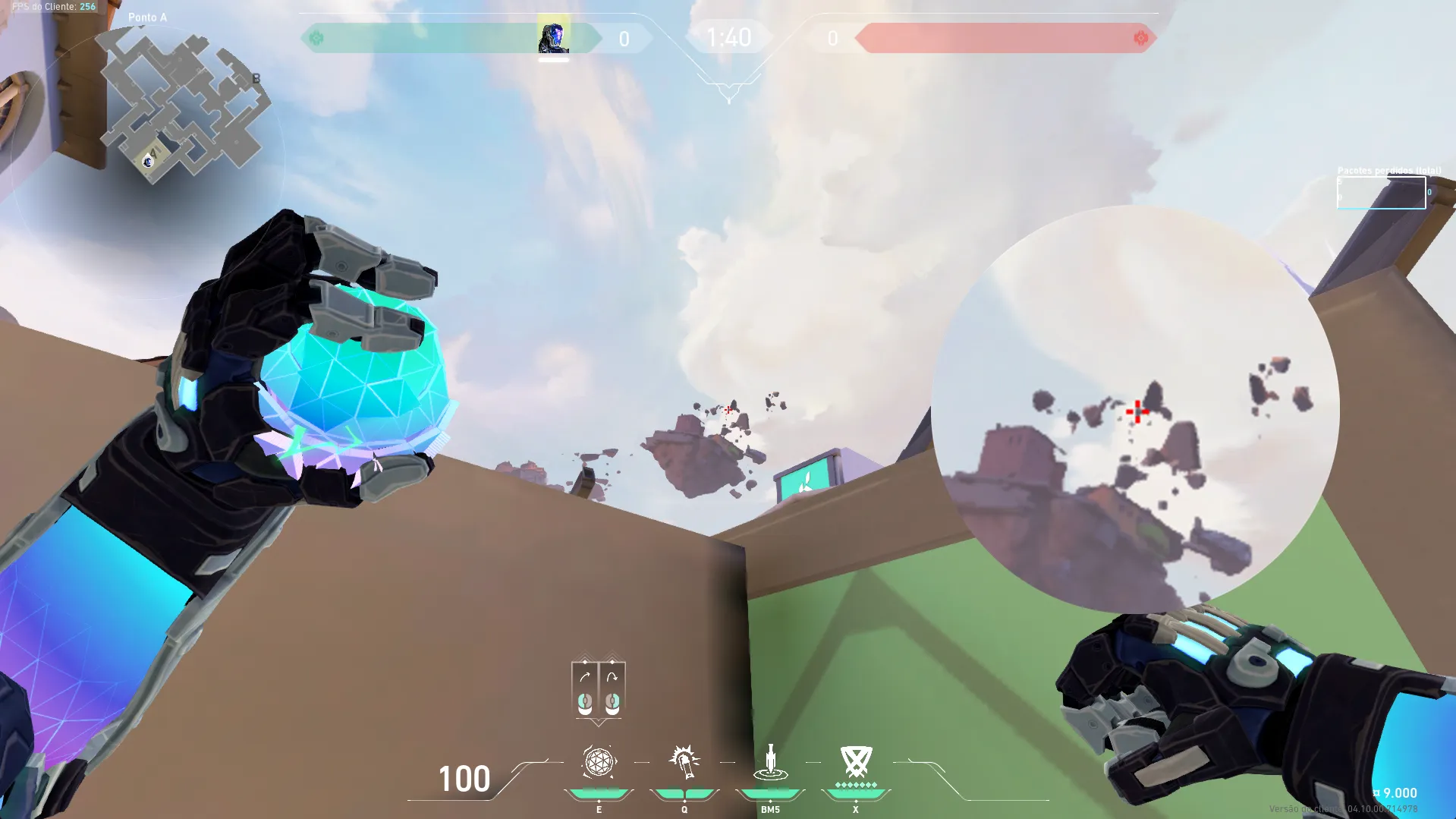 KAY/O Frag_Ment on Ascent Defense Site A — step 2 of 4: Aim — line up the shot
