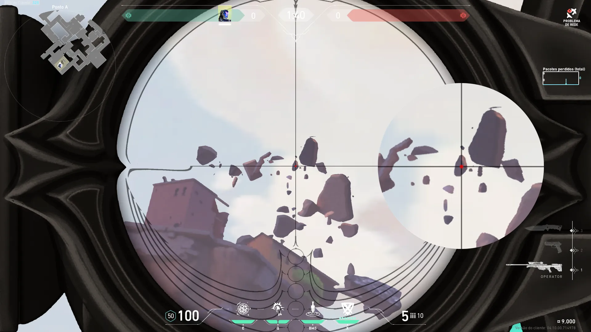 KAY/O Frag_Ment on Ascent Defense Site A — step 3 of 4: Aim — line up the shot