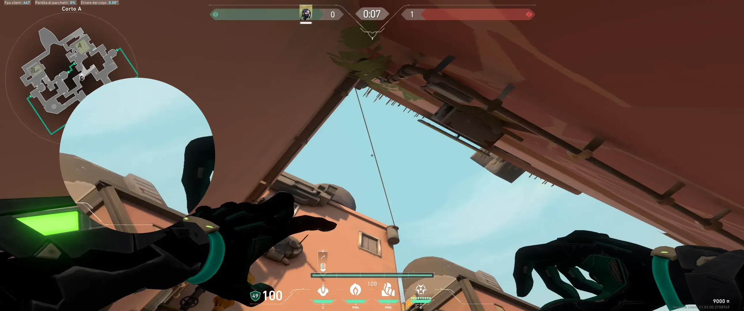 Viper Snake Bite on Bind Attack Site A — step 2 of 3: Aim — line up the shot