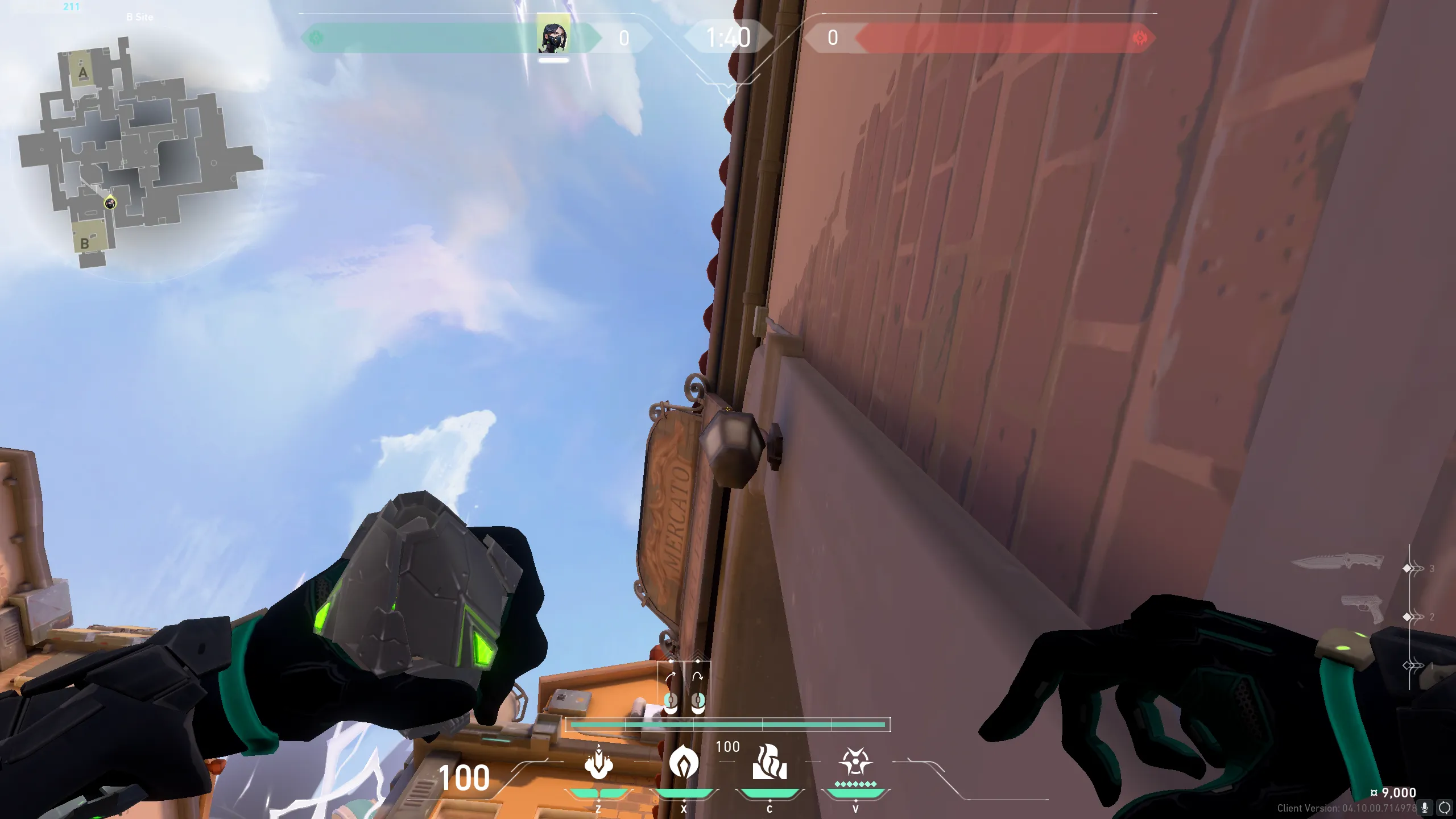 Viper Poison Cloud on Ascent Attack Site B — step 2 of 3: Aim — line up the shot