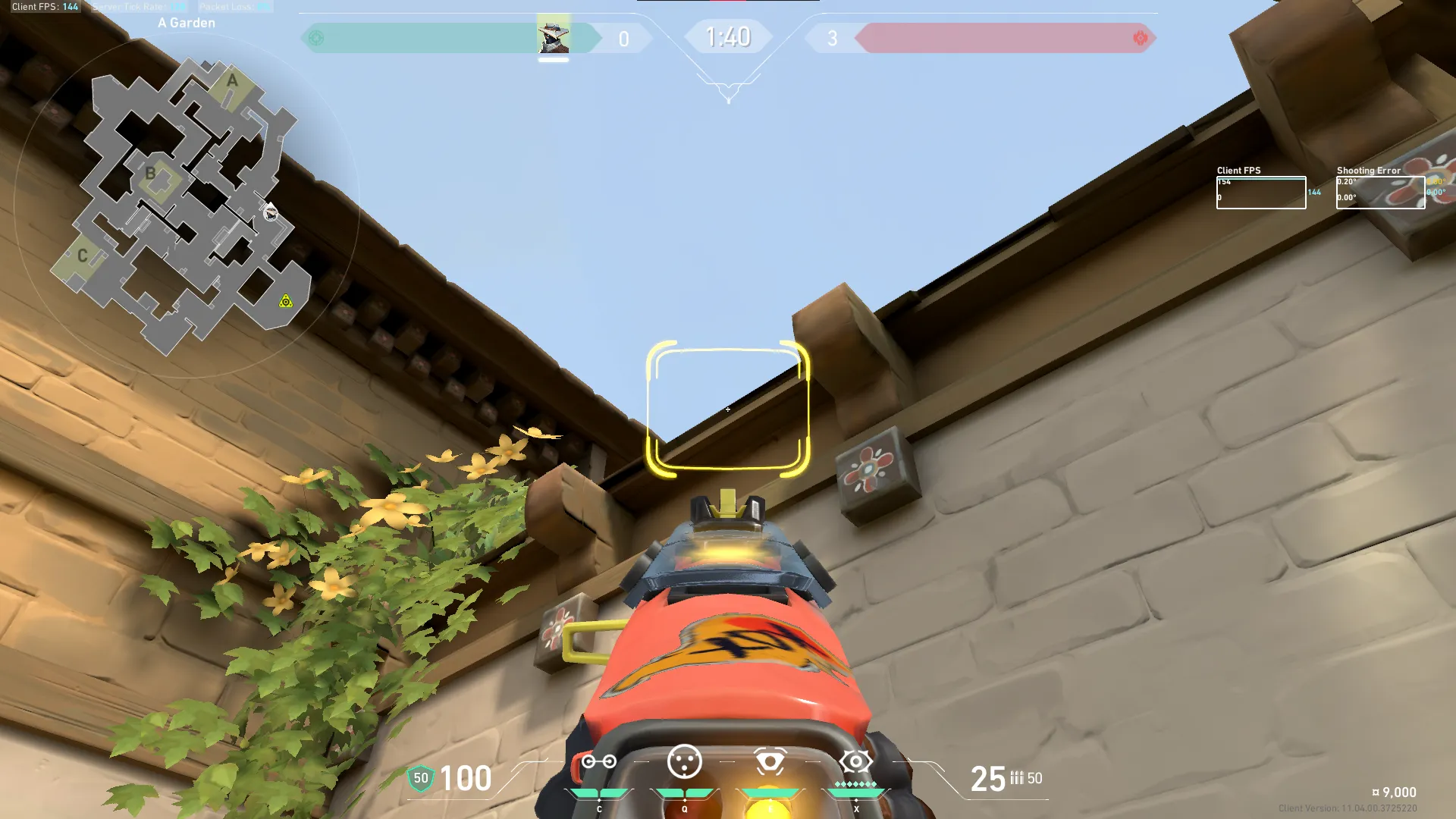 Cypher Trapwire on Haven Attack Site A — step 5 of 9: Aim — line up the shot