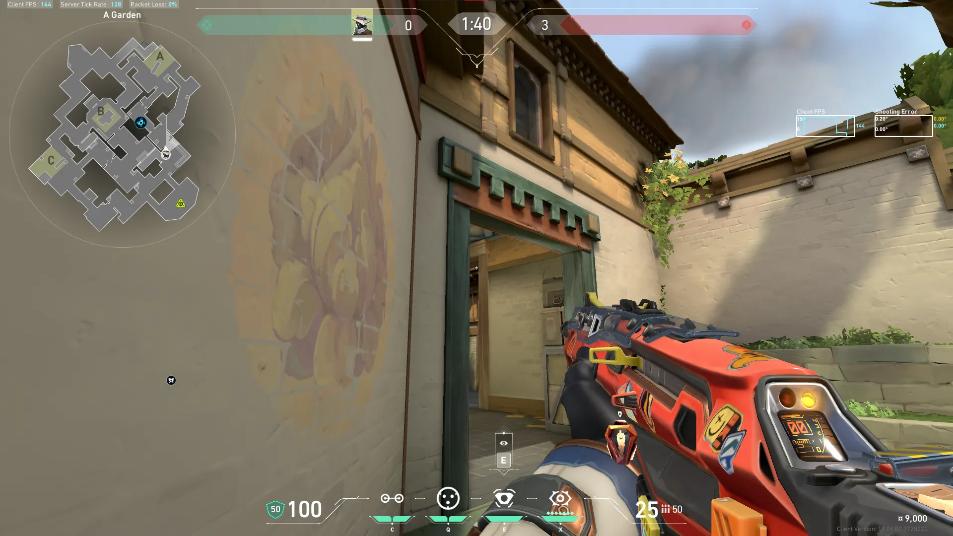 Cypher Trapwire on Haven Attack Site A — step 8 of 9: Aim — line up the shot