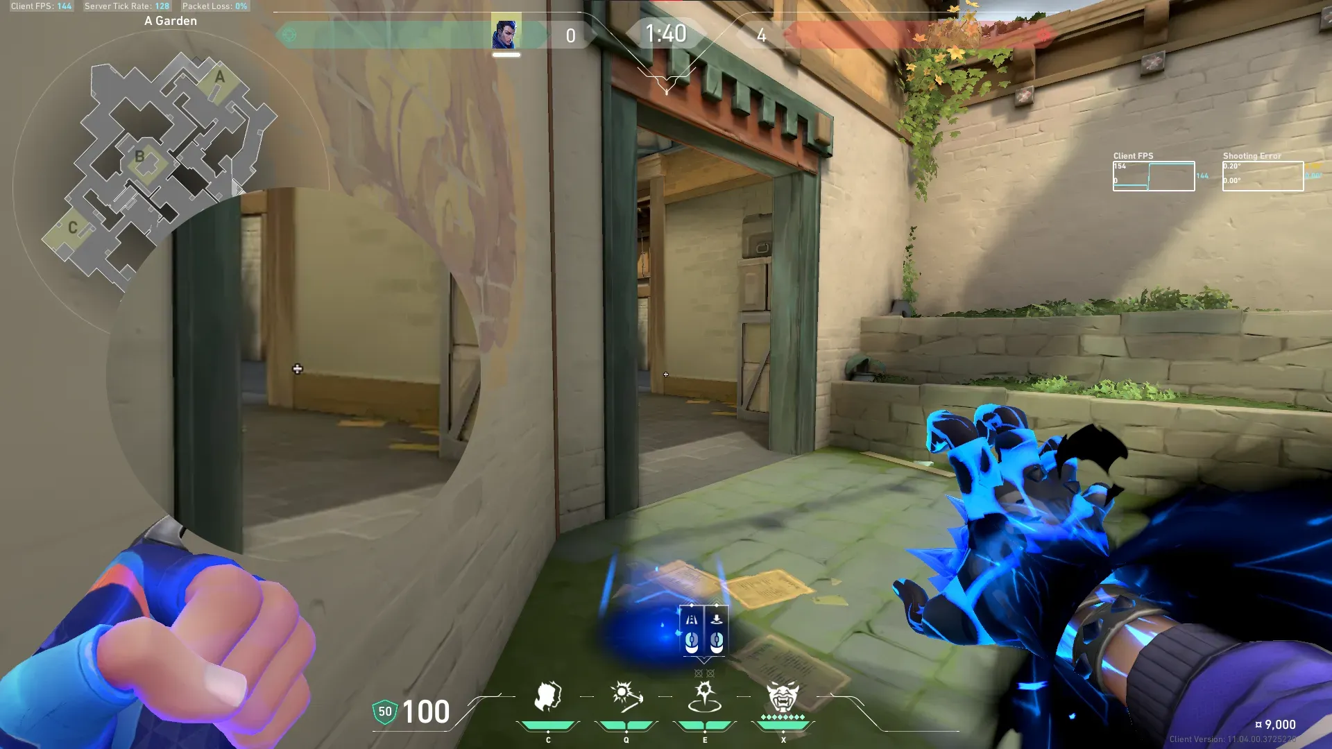 Yoru Blindside on Haven Attack Site A — step 2 of 5: Aim — line up the shot