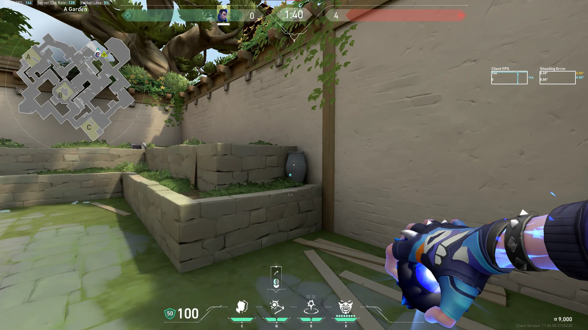 Yoru Blindside on Haven Attack Site A — step 3 of 5: Aim — line up the shot