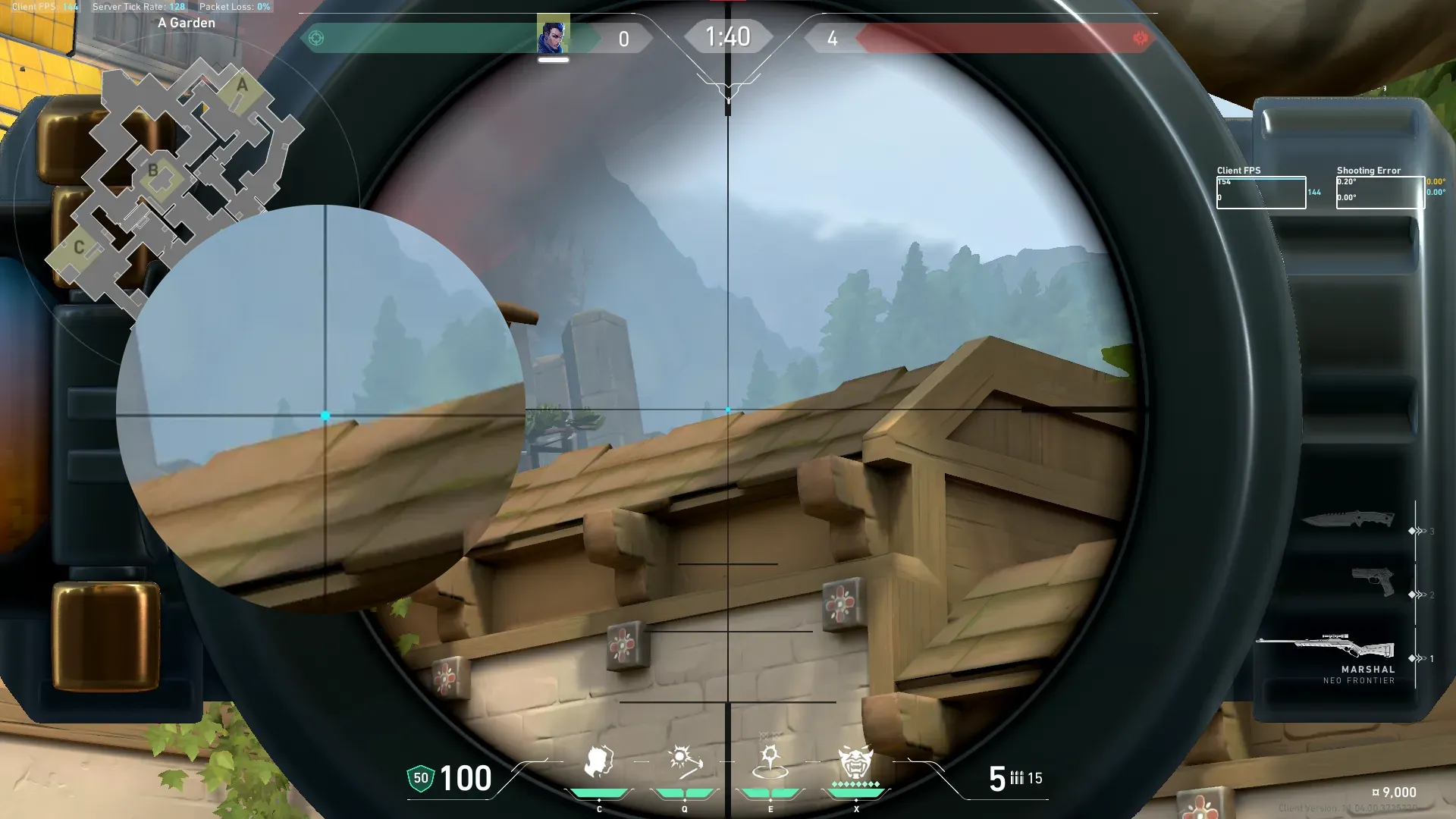 Yoru Blindside on Haven Attack Site A — step 4 of 5: Aim — line up the shot