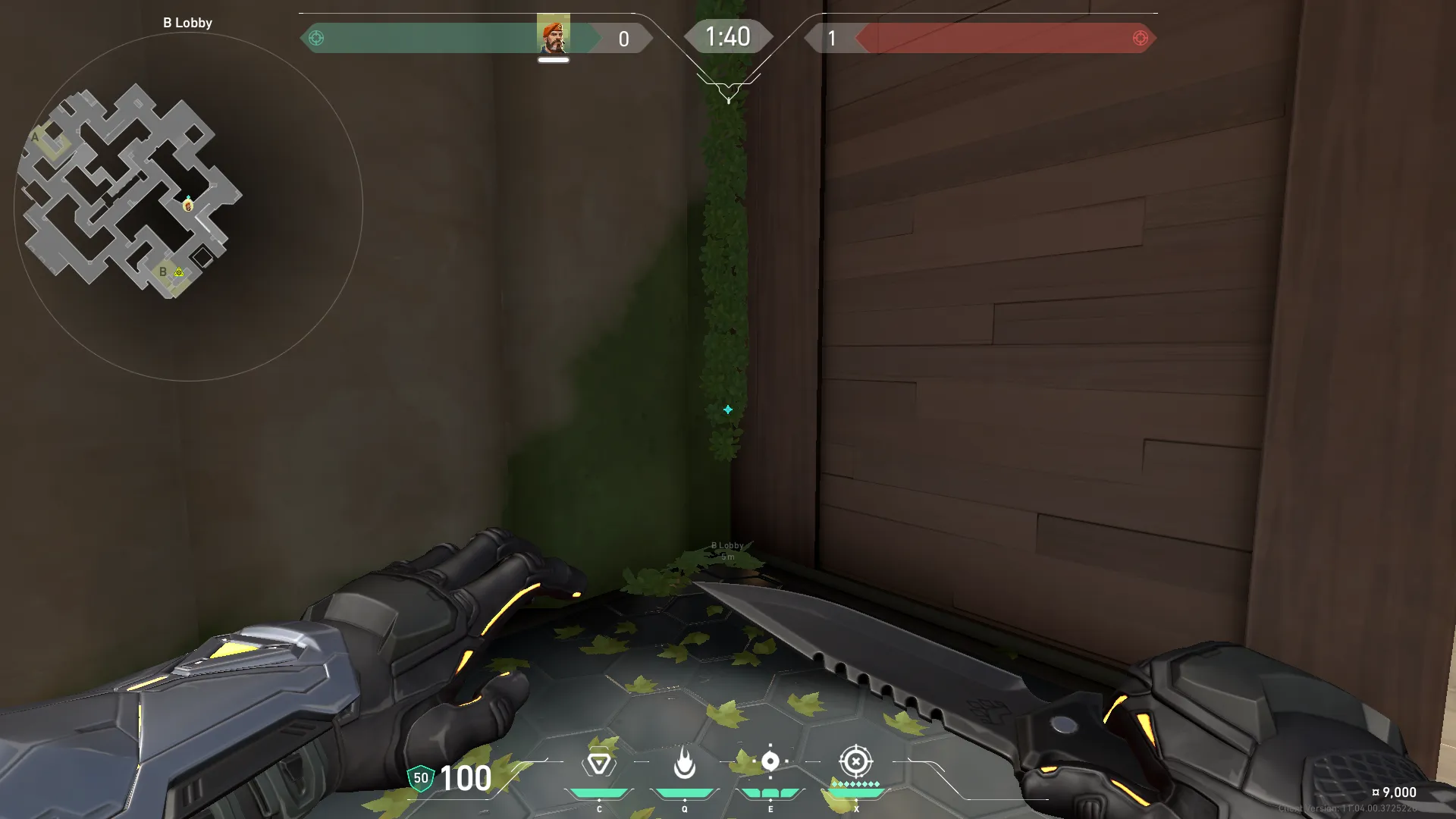 Brimstone Incendiary on Abyss Attack Site B — step 1 of 3: Position — where to stand