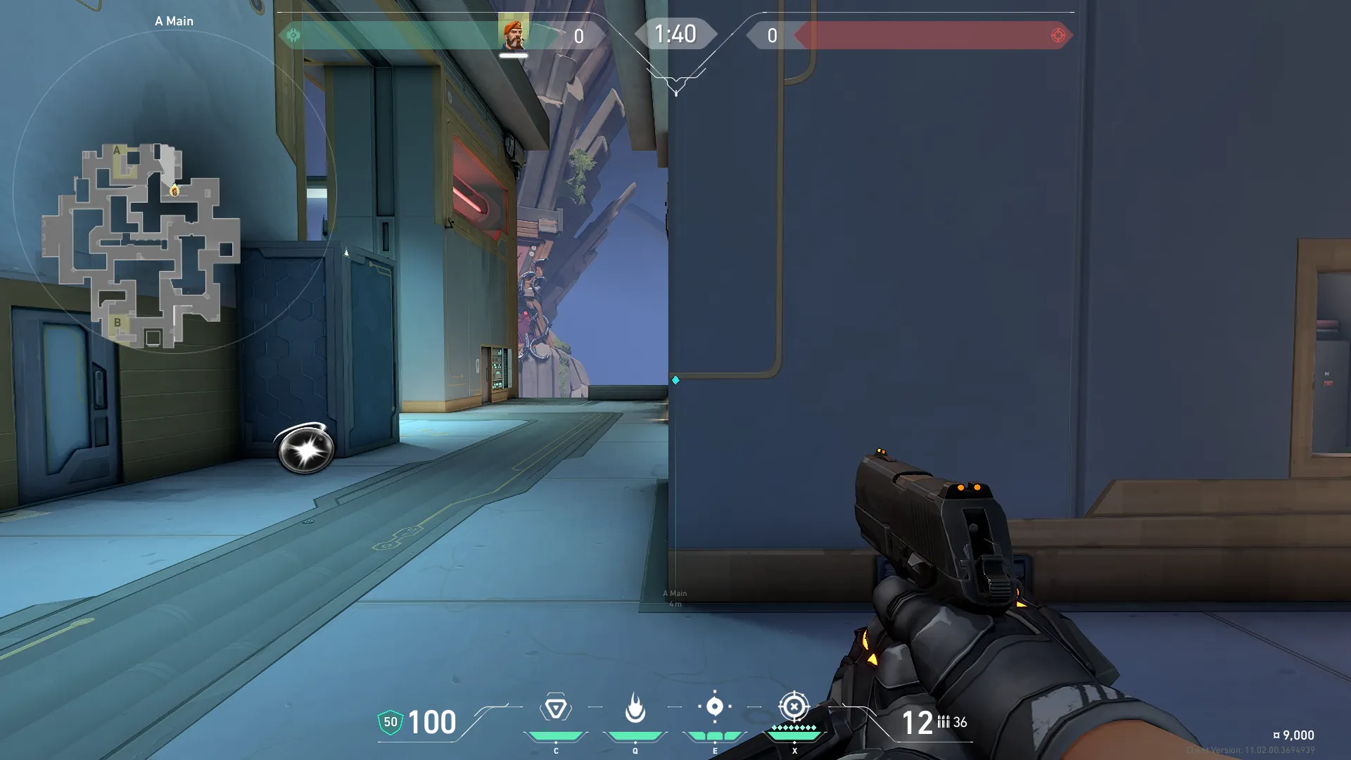 Brimstone Incendiary on Abyss Attack Site A — step 1 of 3: Position — where to stand