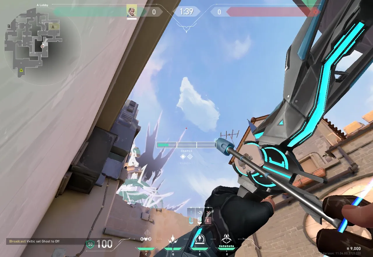 Sova Recon Bolt on Ascent Attack Site A — step 1 of 2: Position — where to stand