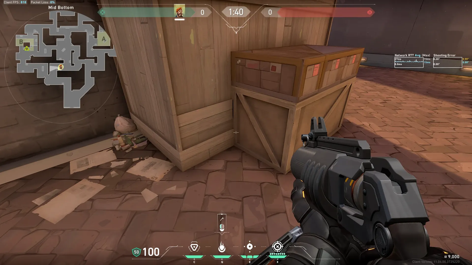 Brimstone Incendiary on Sunset Attack Site B — step 2 of 4: Aim — line up the shot