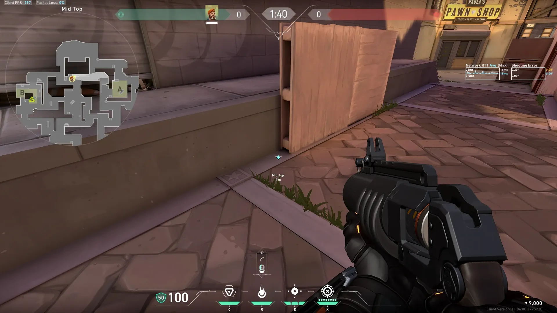 Brimstone Incendiary on Sunset Attack Site B — step 3 of 4: Aim — line up the shot