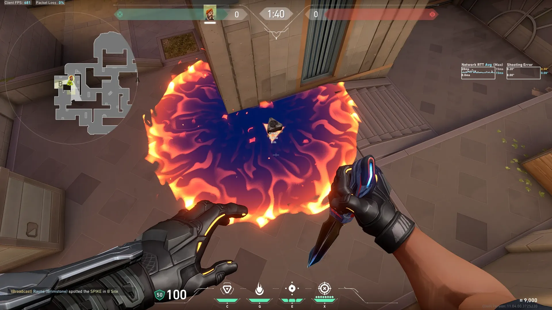 Brimstone Incendiary on Sunset Attack Site B — step 4 of 4: Result