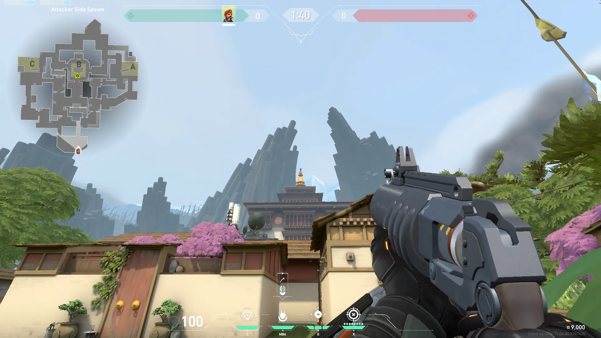 Brimstone Incendiary on Haven Attack Site B — step 2 of 3: Aim — line up the shot