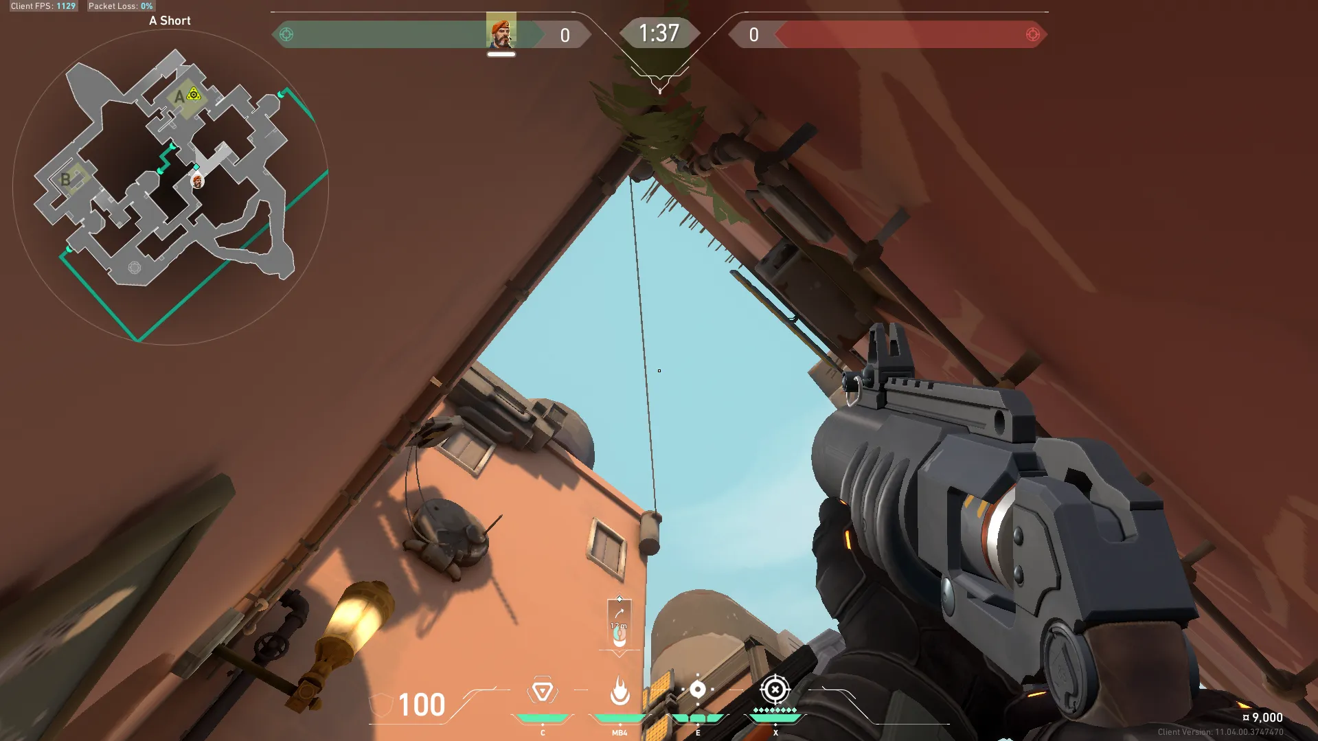 Brimstone Incendiary on Bind Attack Site A — step 2 of 3: Aim — line up the shot