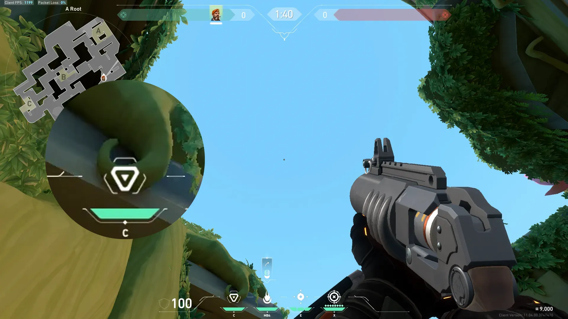 Brimstone Incendiary on Lotus Attack Site A — step 2 of 3: Aim — line up the shot