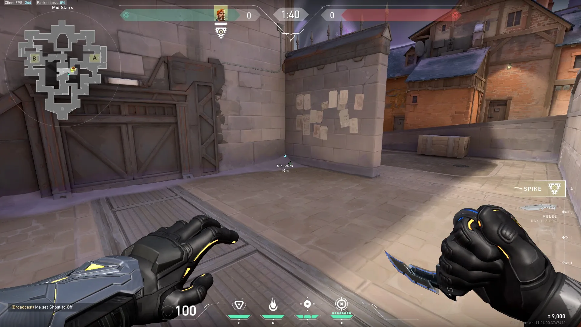 Brimstone Incendiary on Corrode Attack Site A — step 2 of 3: Aim — line up the shot
