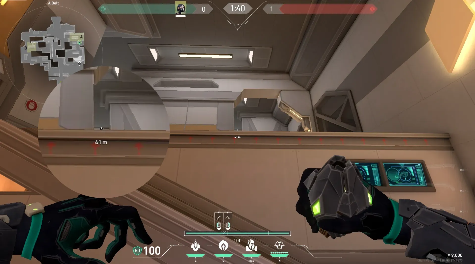 Viper Poison Cloud on Icebox Attack Site A — step 3 of 5: Aim — line up the shot