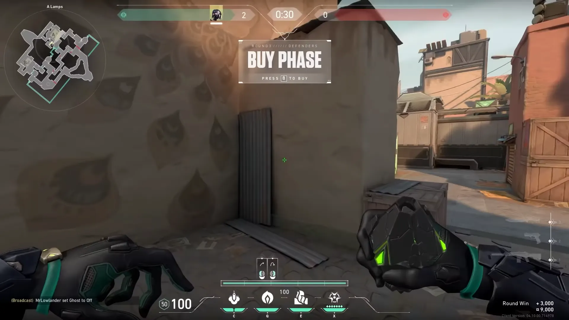 Viper Poison Cloud on Bind Defense Site A — step 1 of 3: Position — where to stand