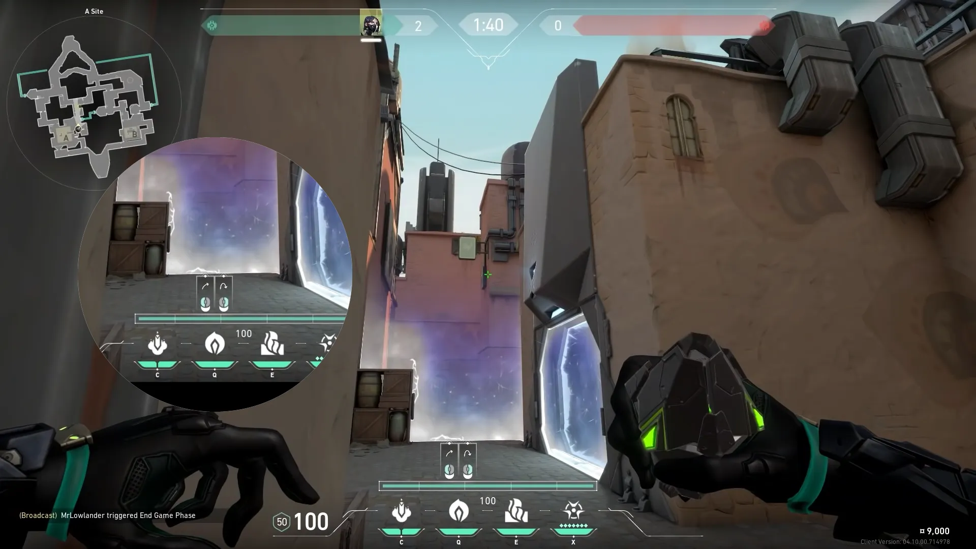 Viper Poison Cloud on Bind Defense Site A — step 2 of 3: Aim — line up the shot