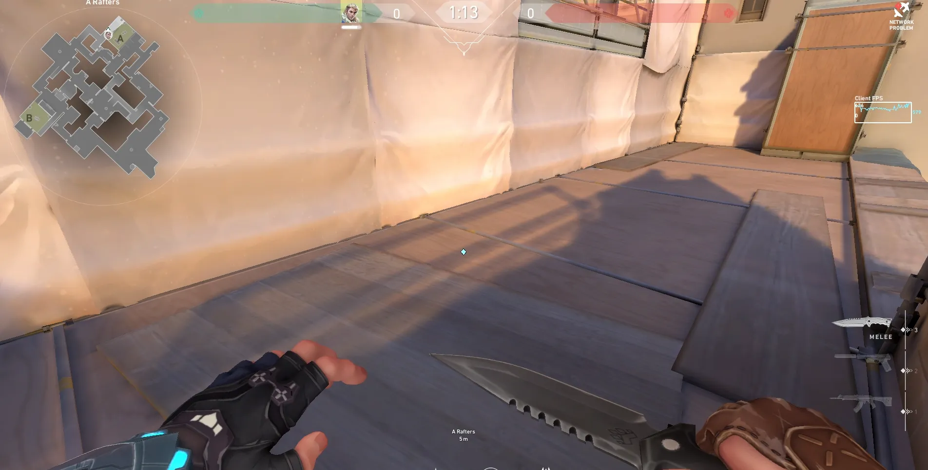 Sova Shock Bolt on Ascent Defense Site A — step 1 of 3: Position — where to stand