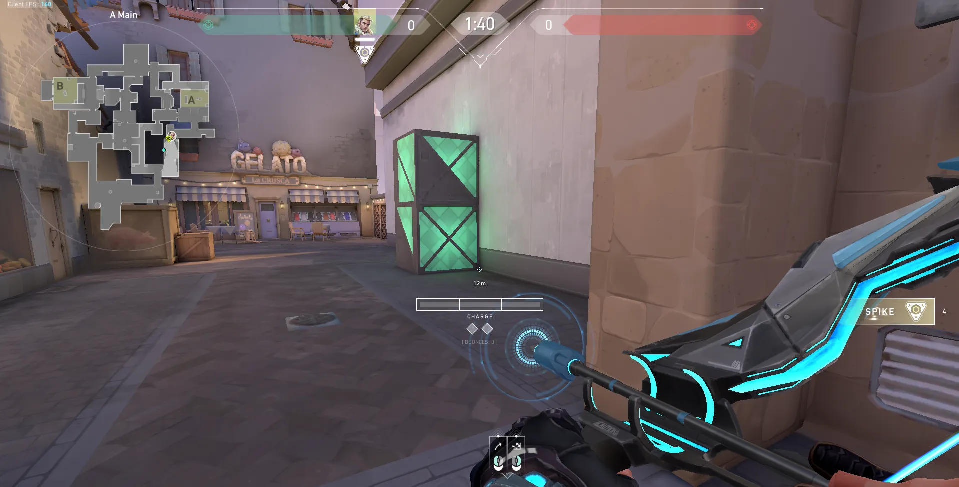 Sova Recon Bolt on Ascent Attack Site A — step 1 of 3: Position — where to stand