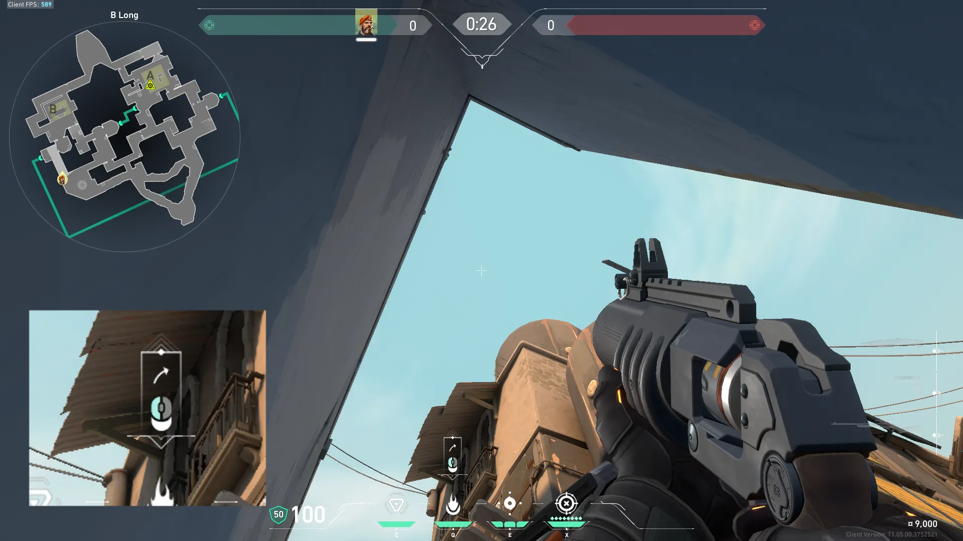 Brimstone Incendiary on Bind Attack Site B — step 3 of 4: Aim — line up the shot