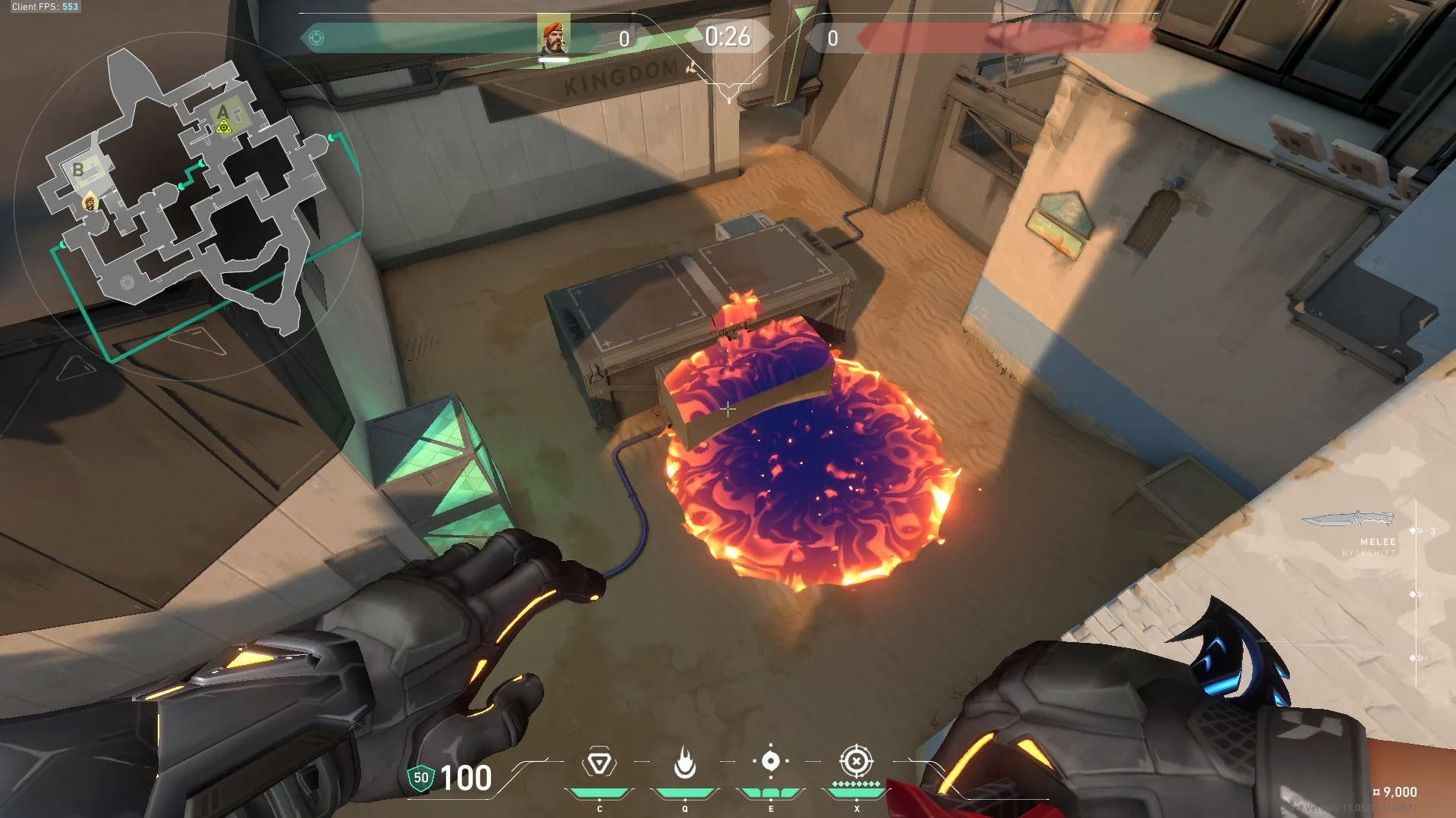 Brimstone Incendiary on Bind Attack Site B — step 4 of 4: Result