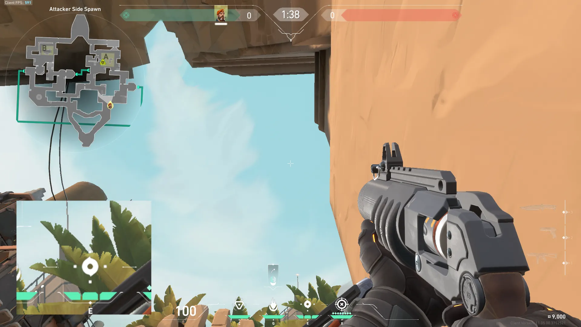 Brimstone Incendiary on Bind Attack Site A — step 2 of 3: Aim — line up the shot